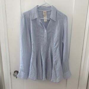 Banana Republic Soft Blue Button-Down Shirt
